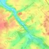 Mapa topográfico Les Bains, altitude, relevo