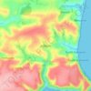 Mapa topográfico Kellaton, altitude, relevo