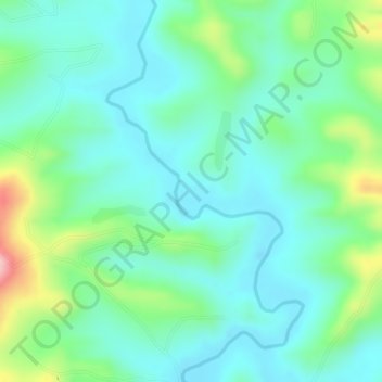 Mapa topográfico Welega, altitude, relevo