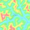 Mapa topográfico Cocais das Estrelas, altitude, relevo