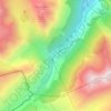 Mapa topográfico L'Hospitalet-près-l'Andorre, altitude, relevo
