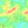 Mapa topográfico La Marhannais, altitude, relevo