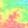 Mapa topográfico Mas de Pavia, altitude, relevo