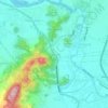 Mapa topográfico Jelegong, altitude, relevo