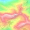 Mapa topográfico Cerro Khala Ciudad, altitude, relevo