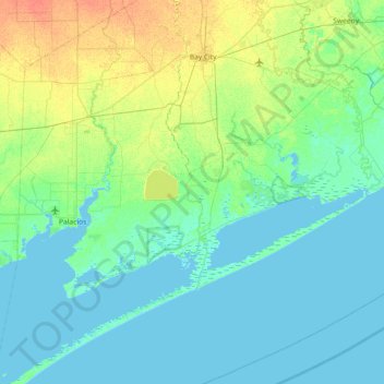 Mapa topográfico Selkirk Island, altitude, relevo