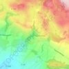 Mapa topográfico Le Val d'Enfer, altitude, relevo
