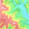 Mapa topográfico Le Pouget, altitude, relevo