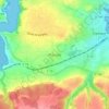 Mapa topográfico Plounez, altitude, relevo