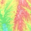Mapa topográfico Frisco, altitude, relevo