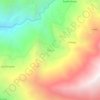 Mapa topográfico Pataz, altitude, relevo