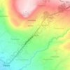 Mapa topográfico Gondang, altitude, relevo