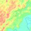Mapa topográfico Batu Raja Baru, altitude, relevo