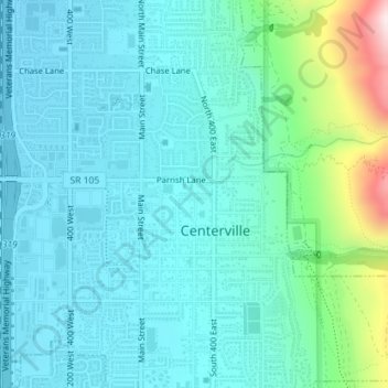 Mapa topográfico Florece, altitude, relevo