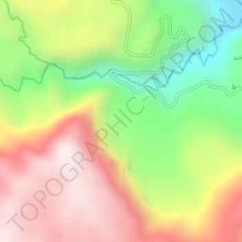 Mapa topográfico SANTA LETICIA, altitude, relevo