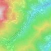 Mapa topográfico Frassineto, altitude, relevo