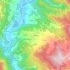 Mapa topográfico Ozzola, altitude, relevo