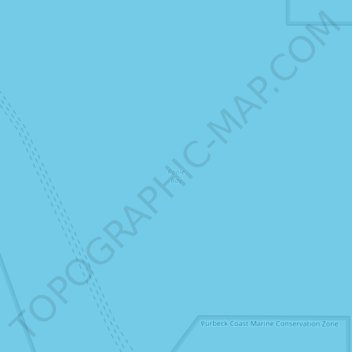 Mapa topográfico Poole Bay, altitude, relevo