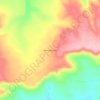 Mapa topográfico Novo Mundo, altitude, relevo