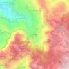 Mapa topográfico La Culata, altitude, relevo