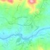 Mapa topográfico Ferreiros, altitude, relevo