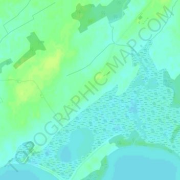 Mapa topográfico Amherst Island, altitude, relevo