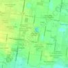 Mapa topográfico James Allen Colonia, altitude, relevo