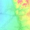 Mapa topográfico Las Tapias, altitude, relevo