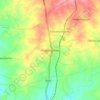 Mapa topográfico Kinathukadavu, altitude, relevo