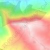 Mapa topográfico Alto de la Virgen, altitude, relevo