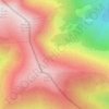 Mapa topográfico Dehesa del Raso, altitude, relevo