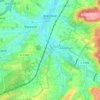 Mapa topográfico Scheppach, altitude, relevo