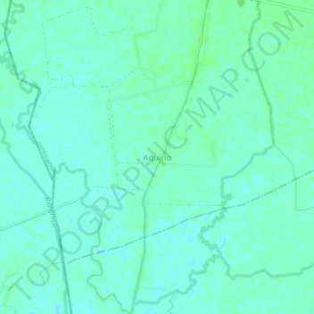Mapa topográfico Aquino, altitude, relevo