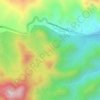 Mapa topográfico Cerro El Bijao, altitude, relevo