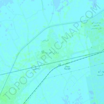 Mapa topográfico Birimbal al Quadima, altitude, relevo