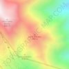Mapa topográfico Cerro Arenales, altitude, relevo