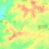 Mapa topográfico Saint-Martin des Champs, altitude, relevo