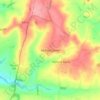 Mapa topográfico Sibford Gower, altitude, relevo