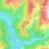 Mapa topográfico Peïra Segia, altitude, relevo