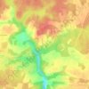 Mapa topográfico Le Carroi, altitude, relevo