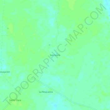 Mapa topográfico San Isidro, altitude, relevo