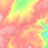 Mapa topográfico Ndindindi, altitude, relevo