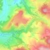 Mapa topográfico Les Badioux, altitude, relevo