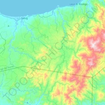 Mapa topográfico Godod, altitude, relevo
