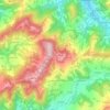 Mapa topográfico Rocca de' Ghislanzoni, altitude, relevo