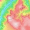 Mapa topográfico Auliac, altitude, relevo