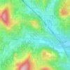Mapa topográfico Les Fuchats, altitude, relevo