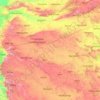 Mapa topográfico Maharashtra, altitude, relevo