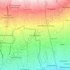 Mapa topográfico Cangkringan, altitude, relevo