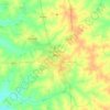 Mapa topográfico Wa, altitude, relevo
